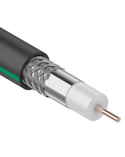SAT 703 B, Cu/Al/Al, 75%, 75 Ом, 100 м, черный OUTDOOR. PROconnect. (01-2436-1). Кабель коаксиальный радиочастотный. PROCONNECT в Камышине