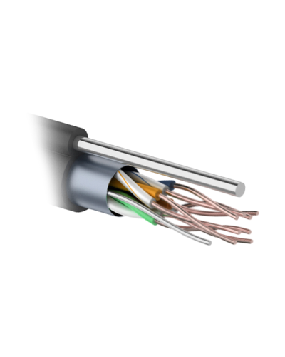 F/UTP 4PR 24AWG CAT5e 305м OUTDOOR+ТРОС*1. PROCONNECT (01-0155). Кабель «витая пара» (LAN) для структурированных систем связи. PROCONNECT в Камышине