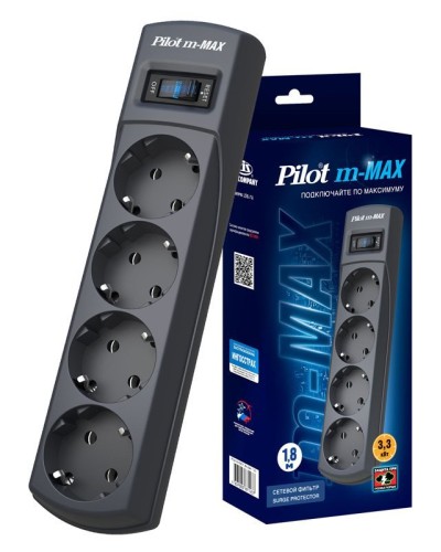 Pilot m-MAX 1.8м. Сетевой фильтр. Pilot в Камышине