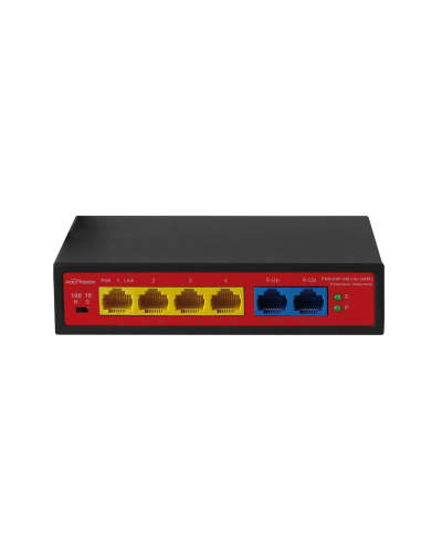 PND-04P-2M Lite (48W). Коммутатор неуправляемый 6-портовый с функцией PoE. Polyvision в Камышине
