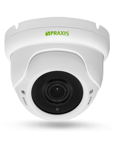 PP-7141IP 2.8-12 AUDIO. Видеокамера IP купольная. Praxis в Камышине