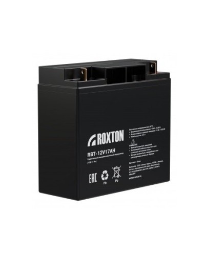RBT-12V17AH. Аккумулятор герметичный свинцово-кислотный. ROXTON в Камышине