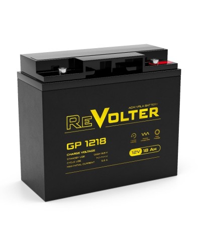 Revolter GP 1218. Аккумулятор автомобильный герметичный свинцово-кислотный. Revolter в Камышине