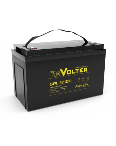 Revolter GPL 12100. Аккумулятор автомобильный герметичный свинцово-кислотный. Revolter в Камышине
