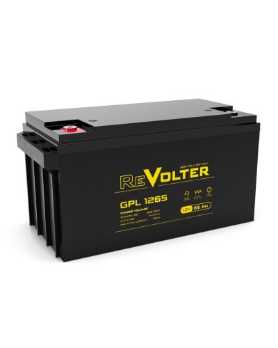 Revolter GPL 1265. Аккумулятор автомобильный герметичный свинцово-кислотный. Revolter в Камышине