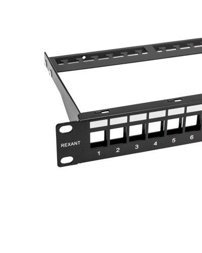 Панель коммутационная наборная 19", 1U, 24 порта, UTP REXANT PRO (02-0053): Патч-панель 19" в Камышине