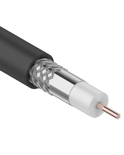 RG-6U, 75 Ом, CCS/Al/Al, 64%, 100 м OUTDOOR. REXANT (01-2202). Кабель коаксиальный радиочастотный. Rexant в Камышине