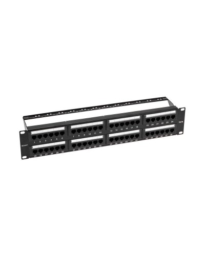 Панель коммутационная с кабельными органайзерами 19", 2U, 48 портов, UTP, RJ-45, CAT 5e REXANT PRO (02-0032): Патч-панель 19" в Камышине