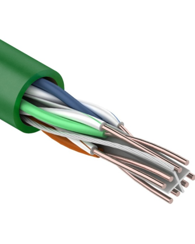 U/UTP, CAT 6, нг(А)-LSLTx, 4х2х0,575мм, 23AWG, INDOOR, SOLID, зеленый, 305м REXANT (01-0071). Кабель «витая пара» (LAN) для структурированных систем связи. Rexant в Камышине