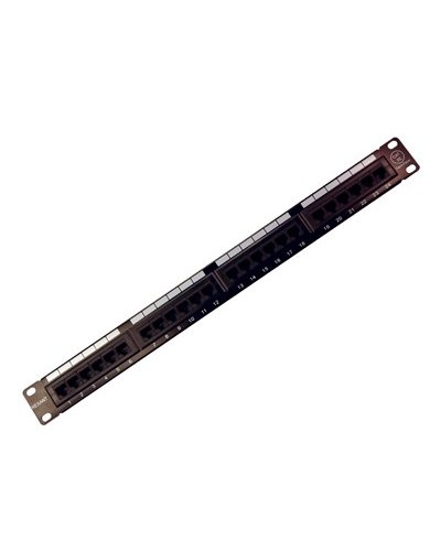 Коммутационная панель, 19", 1U, 24 порта RJ-45, категория 5e, UTP неэкранированная, черная Rexant (04-0021): Патч-панель 19" в Камышине