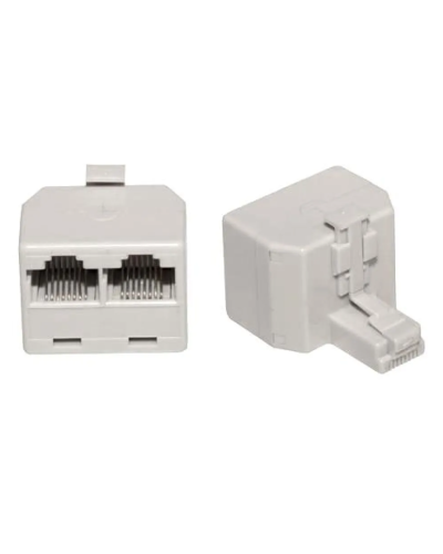 Двойник компьютерный UTP RJ-45(8P8C) (штекер - 2 гнезда) REXANT (03-0102): Кабельный соединитель в Камышине