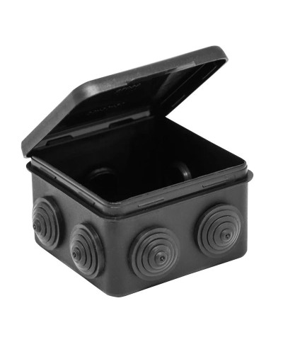 Коробка TYCO ОП 80х80х50мм откидная крышка УХЛ1 IP54 черный (67040МЧ). Коробка распределительная. RuVinil в Камышине