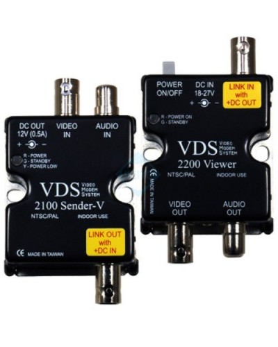 VDS 2100/2200. Удлинитель видео-, аудиосигнала, напряжения питания по коаксиальному кабелю. SC&T в Камышине