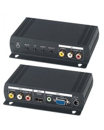 AD001HH. Преобразователь композитного видео и аудиосигналов в VGA и HDMI. SC&T в Камышине