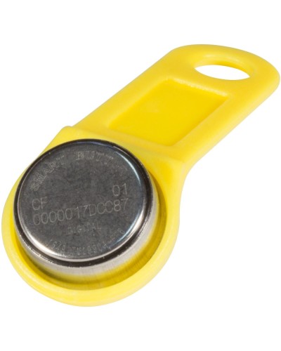 DS 1990А-F5 (желтый). Ключ электронный Touch Memory с держателем. SLINEX в Камышине