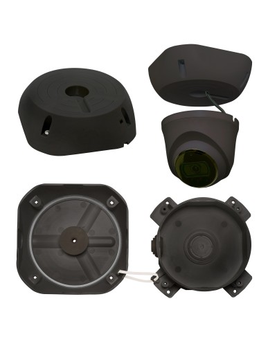 МК-4 PRO (цвет черный). Монтажная коробка для крепления уличных видеокамер. SLT в Камышине