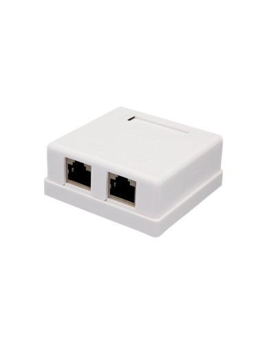 Розетка настенная RJ-45, 8P8C, Cat.6, 2 порта FTP (10-0353): Компьютерная розетка в Камышине
