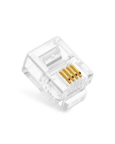 Коннекторы 6P4C (RJ-11) (100шт) (10-0227). Телефонный разъем 6P4C (RJ-11). SUPRLAN в Камышине