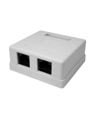 Розетка настенная RJ-45, 8P8C, Cat.6, 2 порта UTP (10-0310): Компьютерная розетка в Камышине