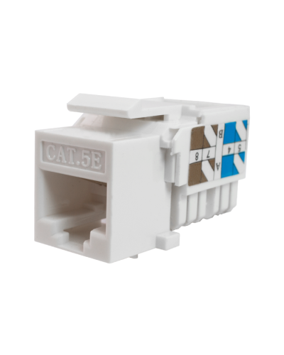 Модуль-вставка Keystone Кат5е, инстр.зад, белый UTP (10-0313): Вставка Keystone Jack RJ-45 в Камышине