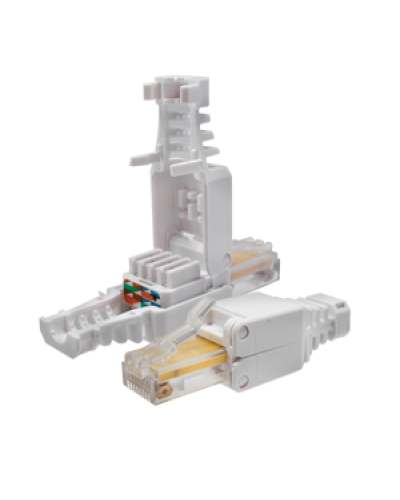 Коннектор 8P8C U/UTP Cat.5e (RJ-45) безинструментальный (10-0218). Разъем RJ-45. SUPRLAN в Камышине