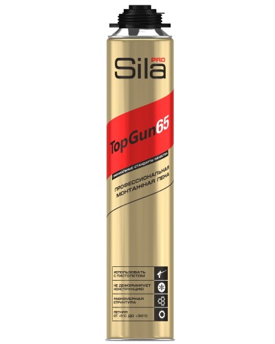 Пена монтажная Sila Pro TopGun 65, 875 мл. Пена монтажная. Sila в Камышине