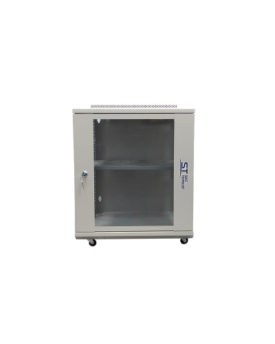 ST-NC12U600 (серый) С ПОЛКОЙ. Шкаф телекоммуникационный 19 настенный 12U. Space Technology в Камышине