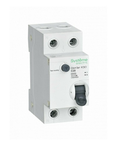 City9 Set 1P+N С 20А 4.5kA 30мА A 230В (C9D55620). Автоматический выключатель дифференциального тока. Systeme Electric в Камышине