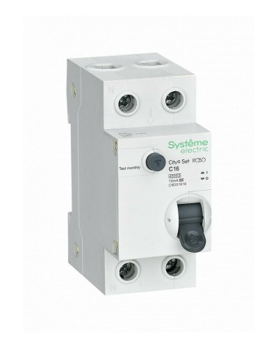 City9 Set 1P+N С 16А 4.5kA 10мА A 230В (C9D51616). Автоматический выключатель дифференциального тока. Systeme Electric в Камышине