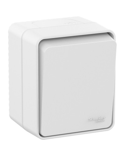 AtlasDesign PROFI54 выключатель 1-клавишный, открытой установки, белый (ATN540111). Выключатель. Systeme Electric в Камышине