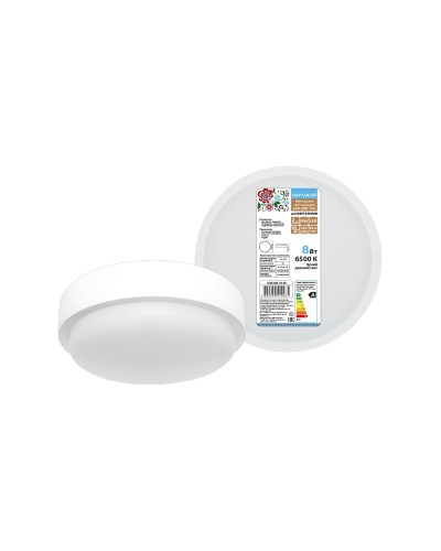 ДПП 3901 8Вт 6500К IP65 белый круг (SQ0366-0148). Светодиодный светильник LED. TDM ЕLECTRIC в Камышине