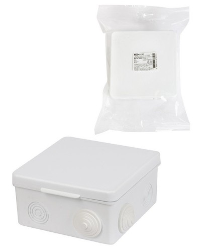 Коробка ОП 100х100х55мм, крышка, IP54, 8вх. (SQ1401-0513). Распаячная коробка. TDM ЕLECTRIC в Камышине
