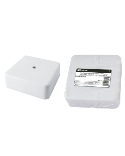 Коробка КР 50х50х20 ОП белая, IP40, с клеммной колодкой (SQ1401-0902). Распаячная коробка. TDM ЕLECTRIC в Камышине