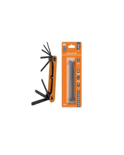 Набор ключей TORX раскладной 8шт.: T9-T40, углеродистая сталь Гранит TDM (SQ1020-0211). Набор ключей. TDM ЕLECTRIC в Камышине