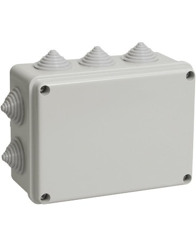 Коробка ОП 190х140х70мм, крышка, IP44, 10 гермовводов (SQ1401-1243). Распаячная коробка. TDM ЕLECTRIC в Камышине