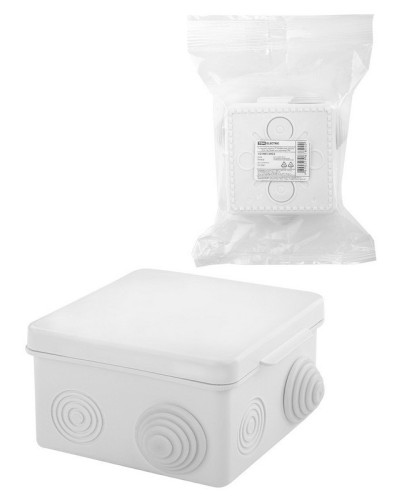 Коробка ОП 80х80х50мм, крышка, IP54, 7вх., белая (SQ1401-0922). Распаячная коробка. TDM ЕLECTRIC в Камышине