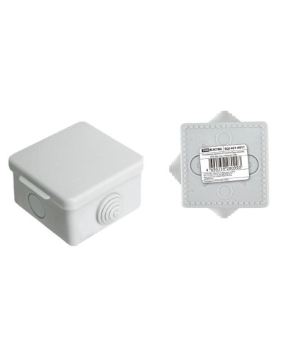 Коробка ОП 65х65х50мм, крышка, IP54, 4вх (SQ1401-0511). Распаячная коробка. TDM ЕLECTRIC в Камышине