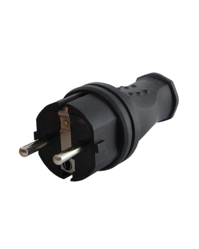 Вилка прямая 2Р+РЕ 16А 250В IP44 (SQ0612-0031). Вилка прямая каучук. TDM ЕLECTRIC в Камышине