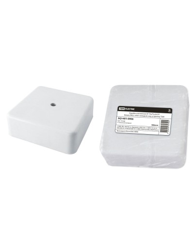 Коробка КР 75х75х28 ОП белая, IP40, с клеммной колодкой (SQ1401-0906). Распаячная коробка. TDM ЕLECTRIC в Камышине