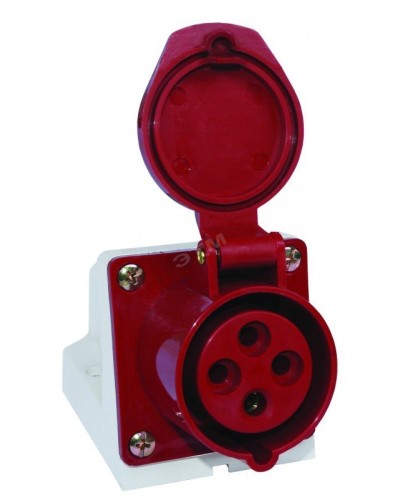 Розетка 124 стационарная 3Р+РЕ 32А 380В IP44 (SQ0602-0005). Розетка. TDM ЕLECTRIC в Камышине