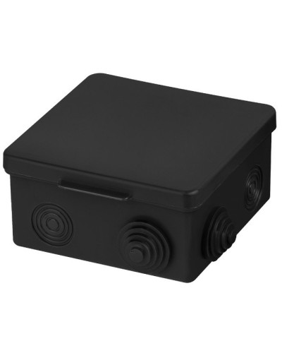 Распаячная коробка ОП 100х100х55мм, крышка, IP54, 8вх., черная TDM (SQ1401-0913). Распаячная коробка ОП. TDM ЕLECTRIC в Камышине