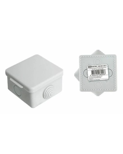 Коробка ОП 65х65х50мм, крышка,  IP54, 4вх. (SQ1401-0111). Распаячная коробка. TDM ЕLECTRIC в Камышине