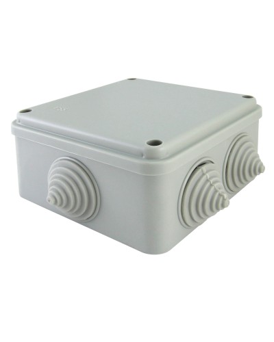 Коробка ОП 100х100х50мм, крышка на винтах, IP55, 6 вх. (SQ1401-1234). Распаячная коробка. TDM ЕLECTRIC в Камышине