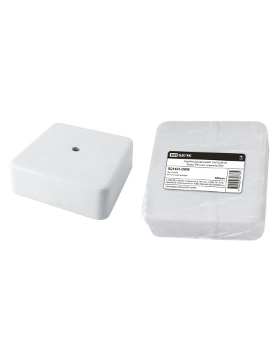 Коробка КР 75х75х28 ОП белая, IP40 (SQ1401-0905). Распаячная коробка. TDM ЕLECTRIC в Камышине