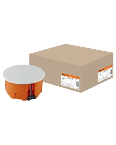 Распаячная коробка СП D80х40мм, крышка, пл. лапки, IP20, TDM (SQ1403-1025). Распаячная коробка СП. TDM ЕLECTRIC в Камышине