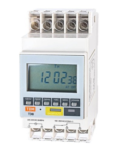 ТЭ8A-1мин/7дн-8on/off-16А-DIN TDM (SQ1503-0002). Таймер электронный. TDM ЕLECTRIC в Камышине