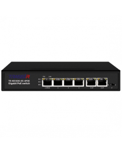 TR-NS1406-65-4POE. Коммутатор с PoE. Trassir в Камышине