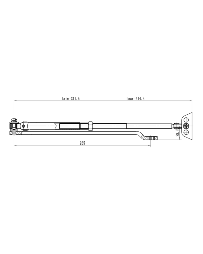 Рычаг-503 LONG. Рычаг удлиненный для доводчиков. VIZIT в Камышине