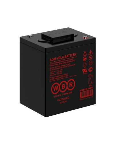 WBR EVX225-6G. Аккумулятор герметичный свинцово-кислотный. WBR в Камышине