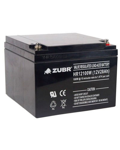 ZUBR HR 12100W (12V, 28Ah). Аккумулятор герметичный свинцово-кислотный. ZUBR в Камышине